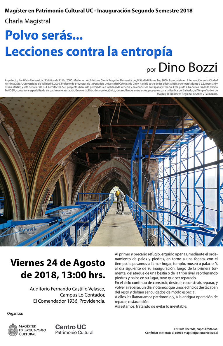 Afiche Charla Inaugural Dino Bozzi 2s2018 liv