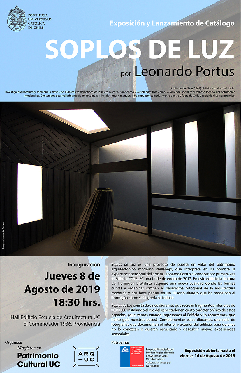 Afiche Expo Soplos de Luz Leonardo Portus final liv