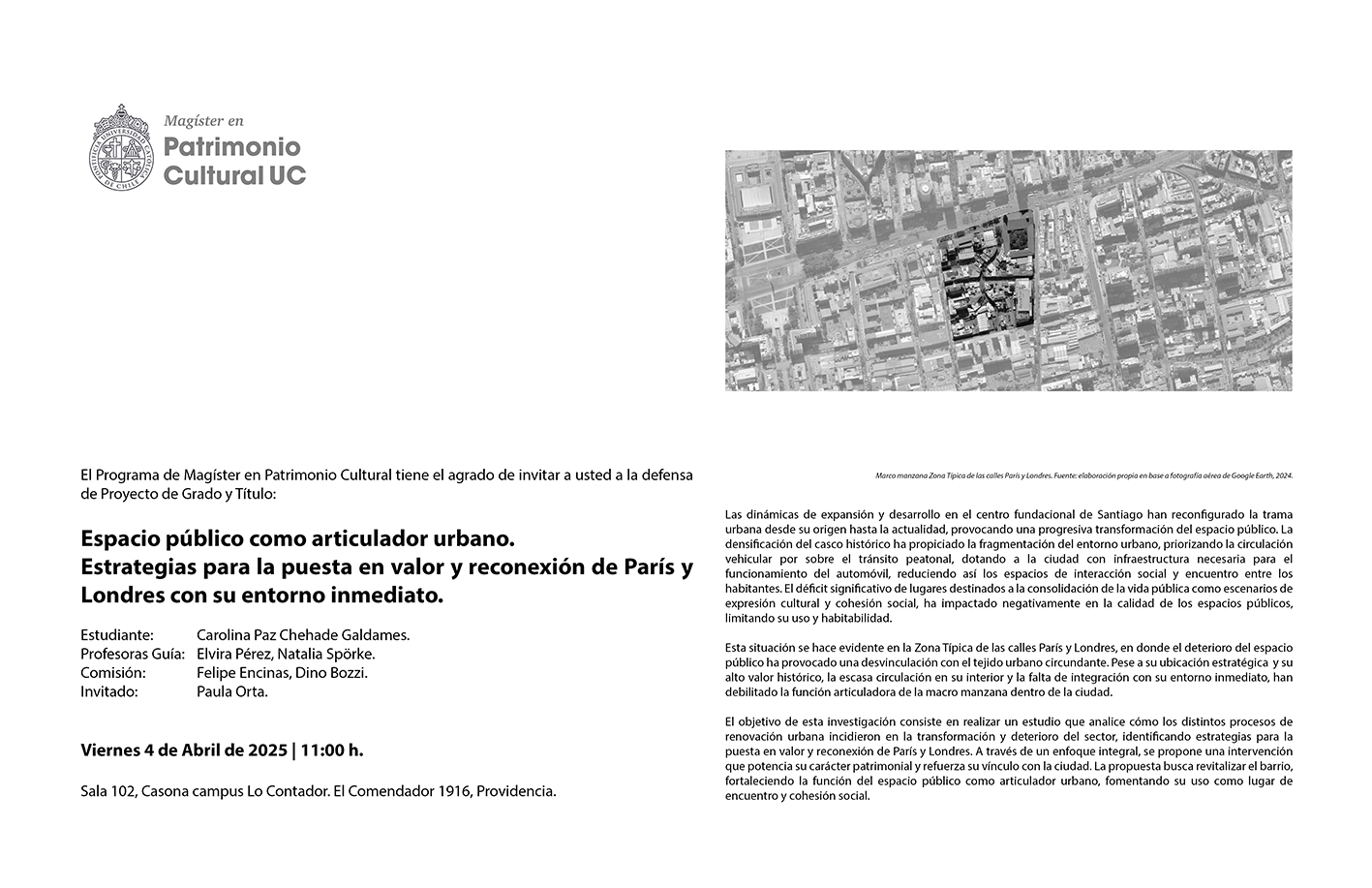 Afiche Chehade Carolina liv