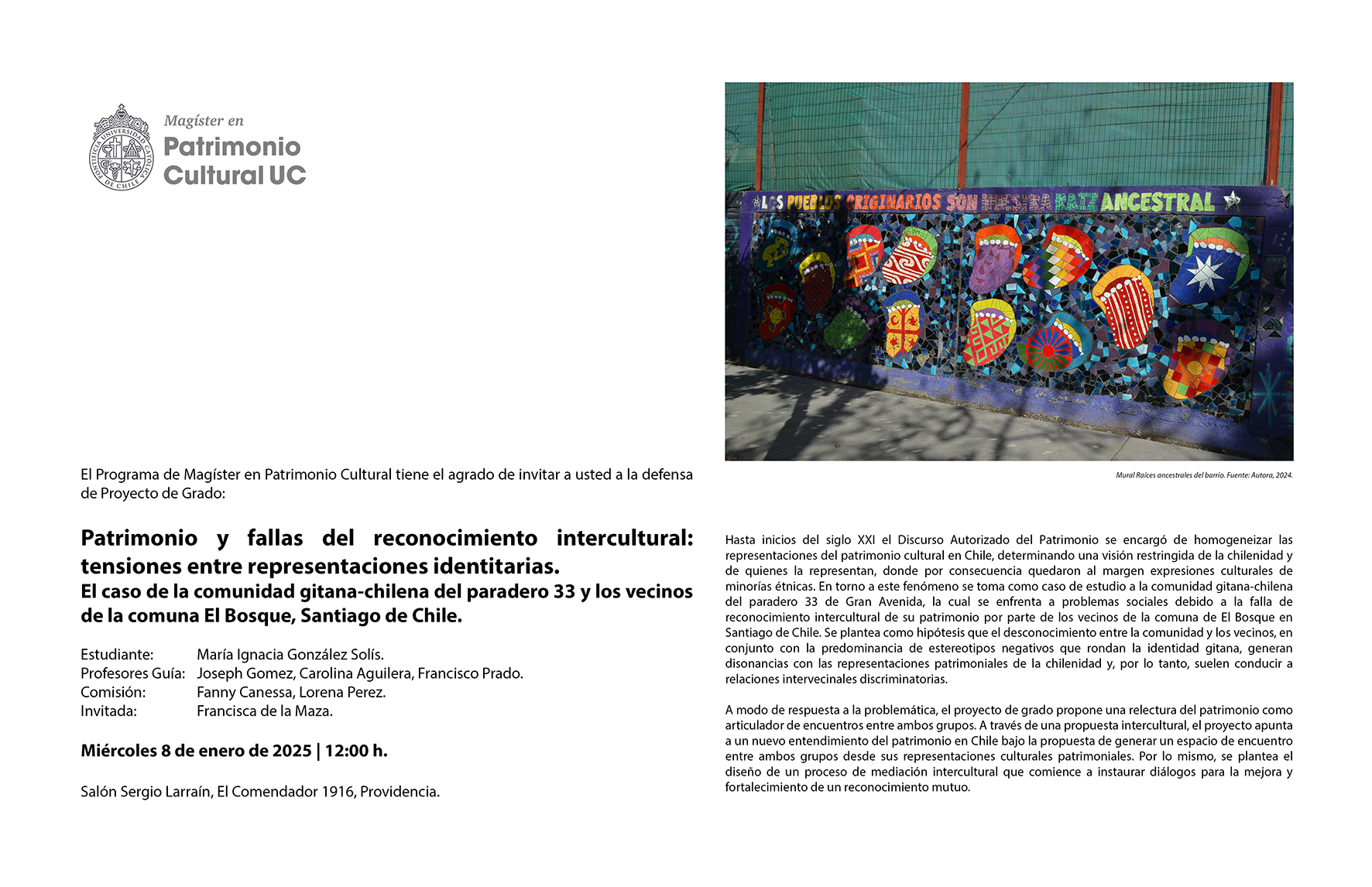 Afiche González María Ignacia liv