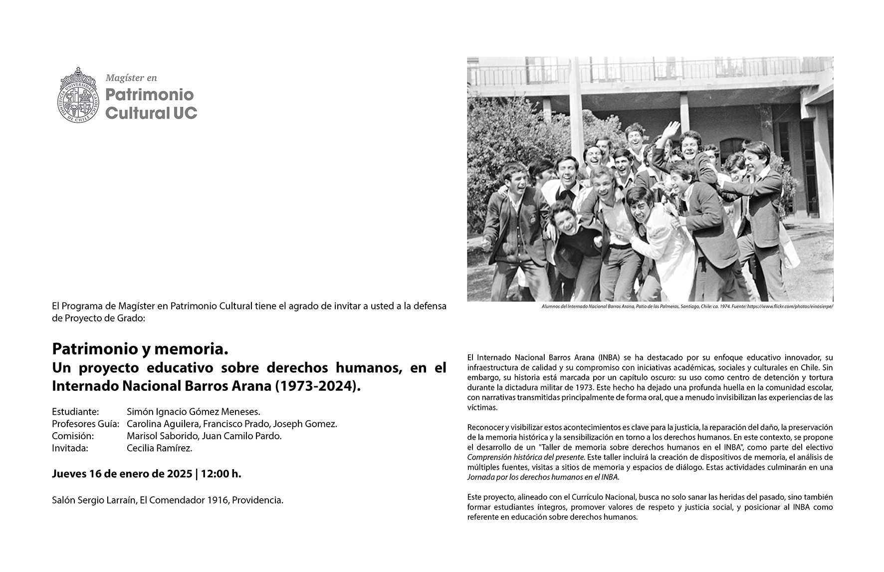 Afiche Gómez Simón liv