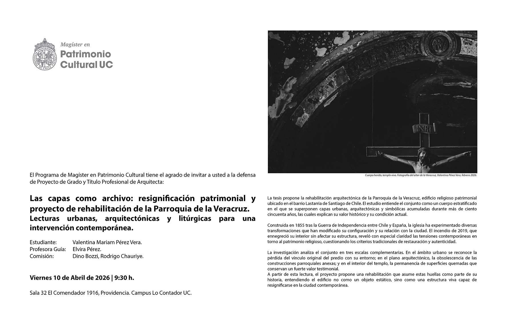 Afiche Pérez Valentina liv