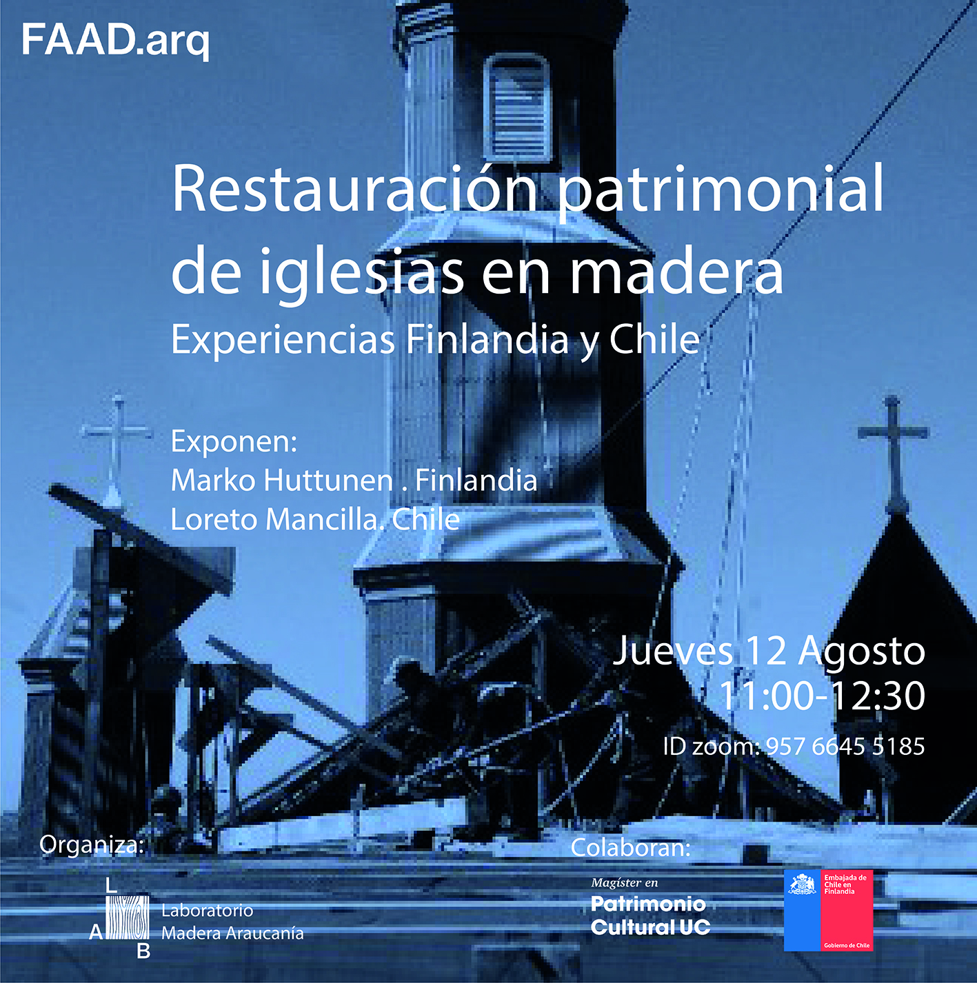 Afiche restauracion iglesias en madera Mesa de trabajo 1 Mesa de trabajo 1 liv