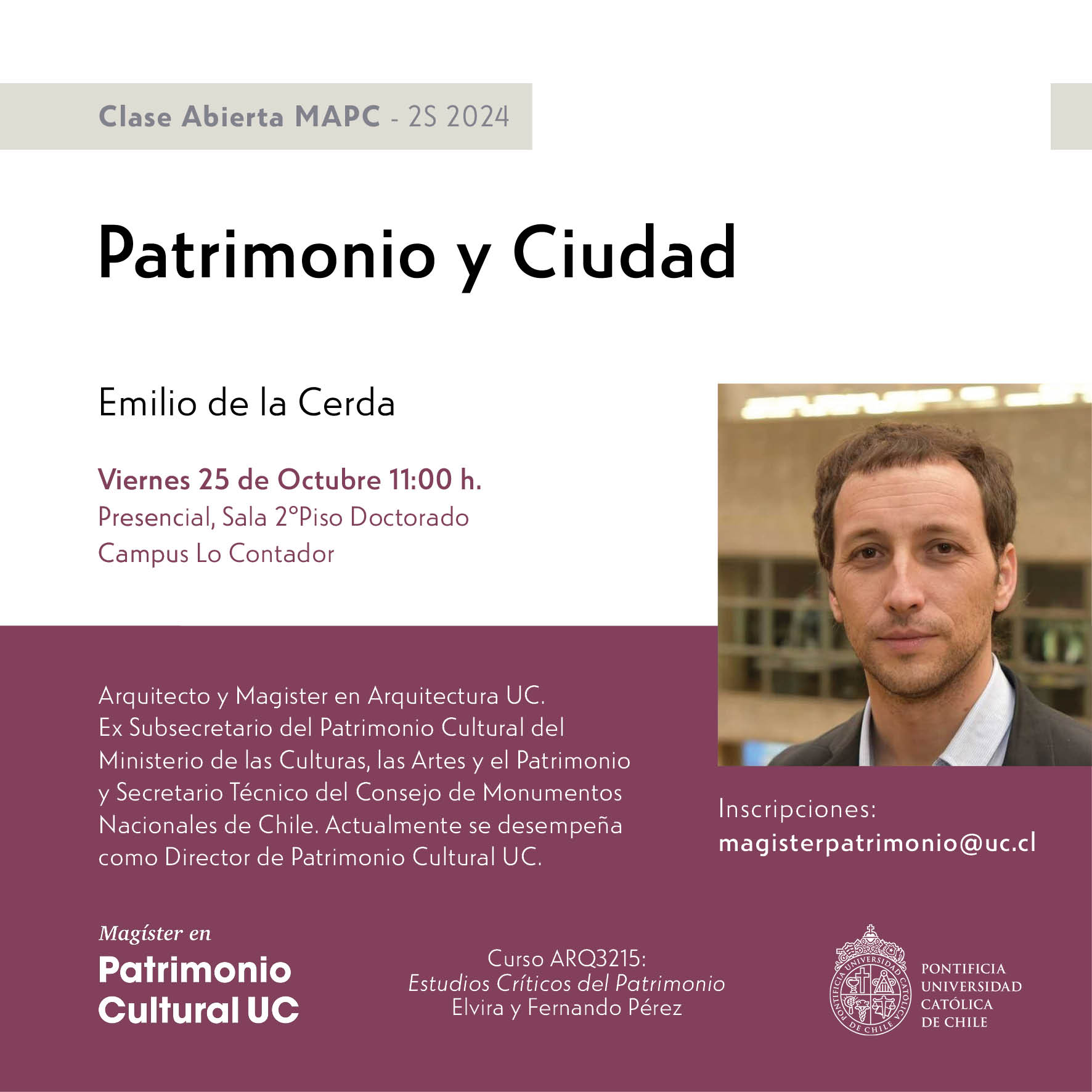 Clases Abiertas Estudios Críticos Emilio de la Cerda