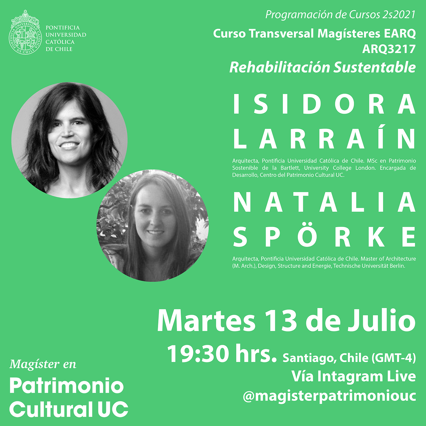 Live Instagram Promoción Cursos 2s2021 rrss ILNS