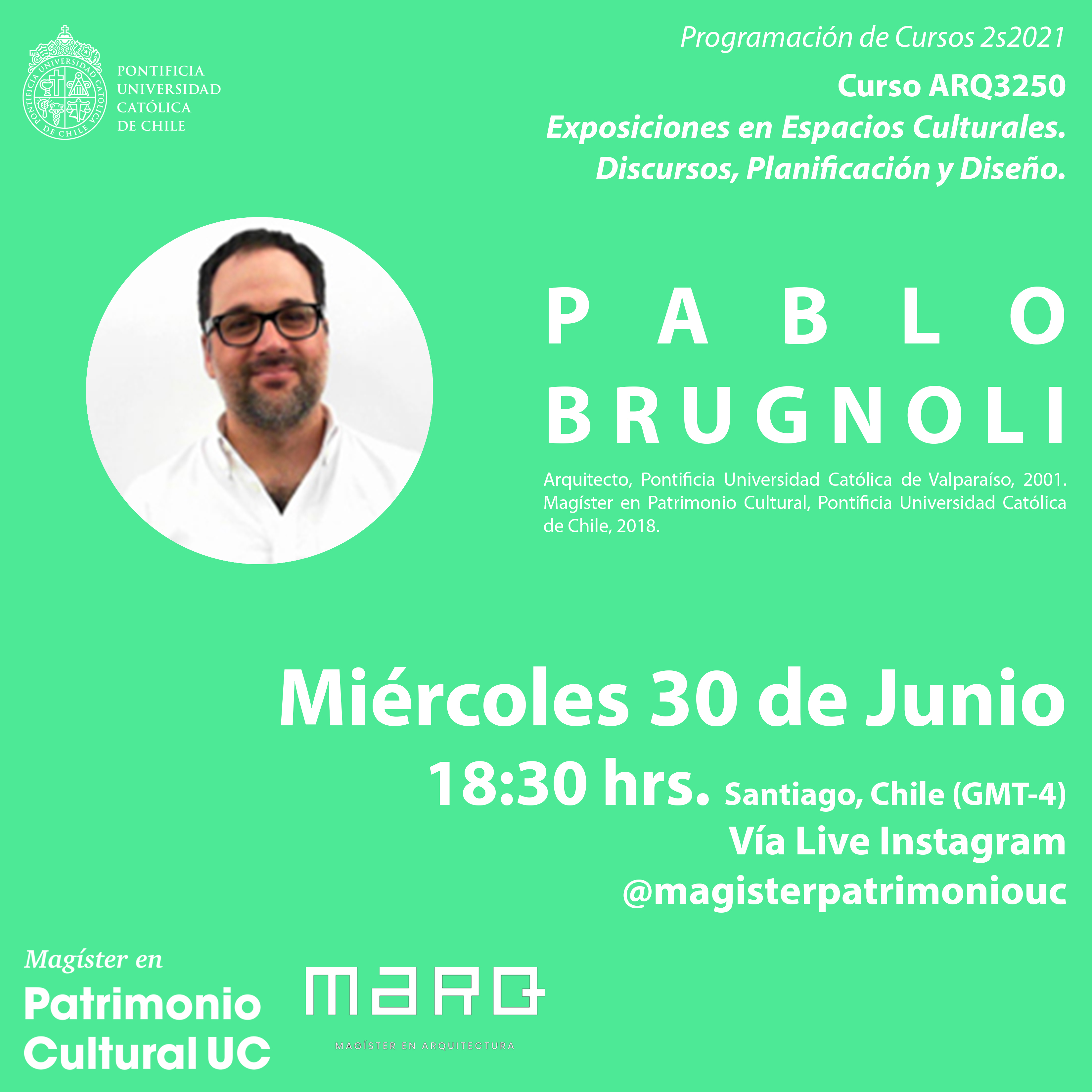 Live Instagram Promoción Cursos 2s2021 rrss PB