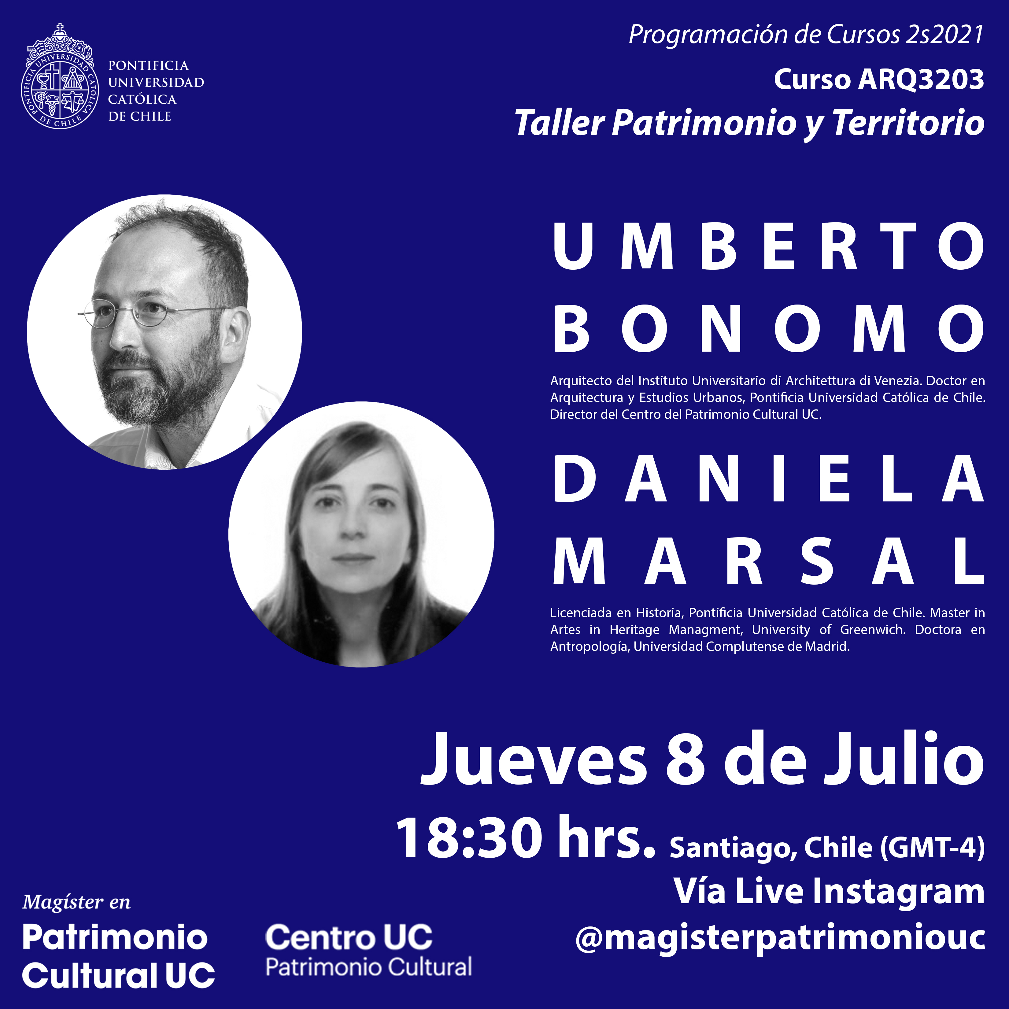 Live Instagram Promoción Cursos 2s2021 rrss UBDM